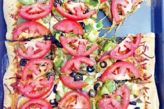 Pesto Veggie Pizza